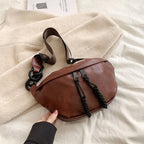 Sac banane en cuir souple original
