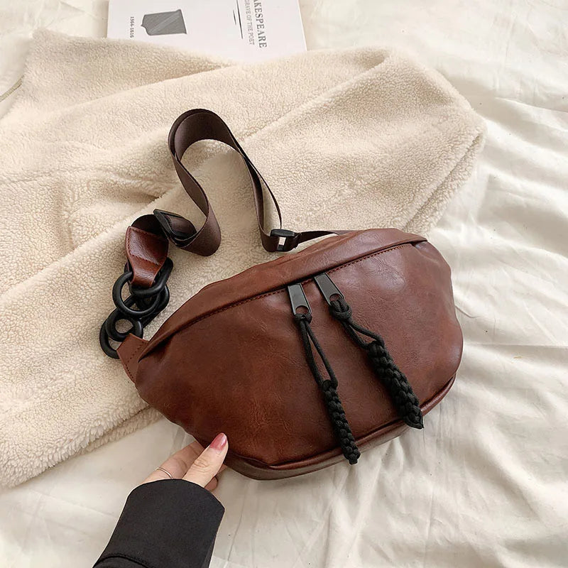 Sac banane en cuir souple original
