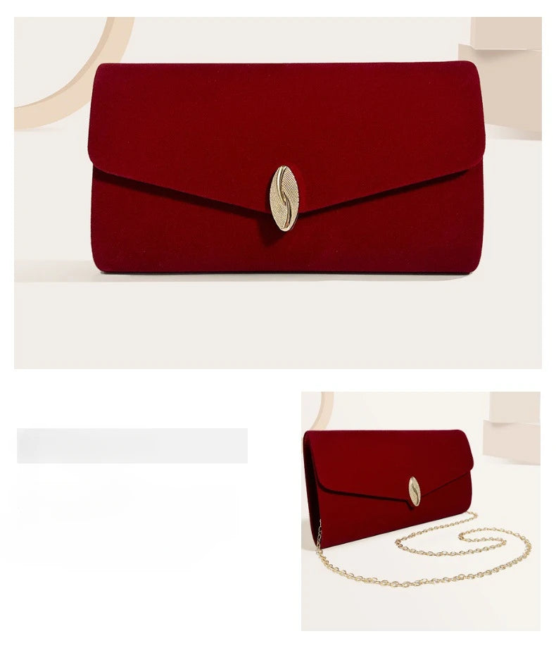 Pochette à rabat  femme Rouge-Bleu-ShopGET® 
