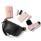 Sac banane en cuir marron authentique