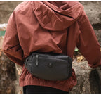 Sac banane homme rectangulaire en cuir - ShopGET®