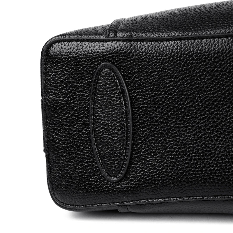 Sac cabas en cuir noir Rouge-Noir-Beige-Kaki-ShopGET® 