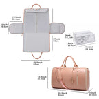 Sac weekend homme de luxe tendance Noir-Blanc-Rose-ShopGET® 