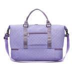Sac weekend femme tissu Rose-Bleu-Blanc-Pourpre-Gris-Noir-ShopGET® 