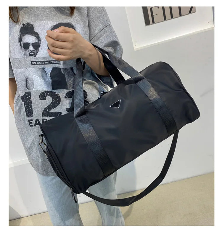 Sac polochon souple et simple Bleu-Lavender-Rose-Vert-Noir-Gris-ShopGET® 