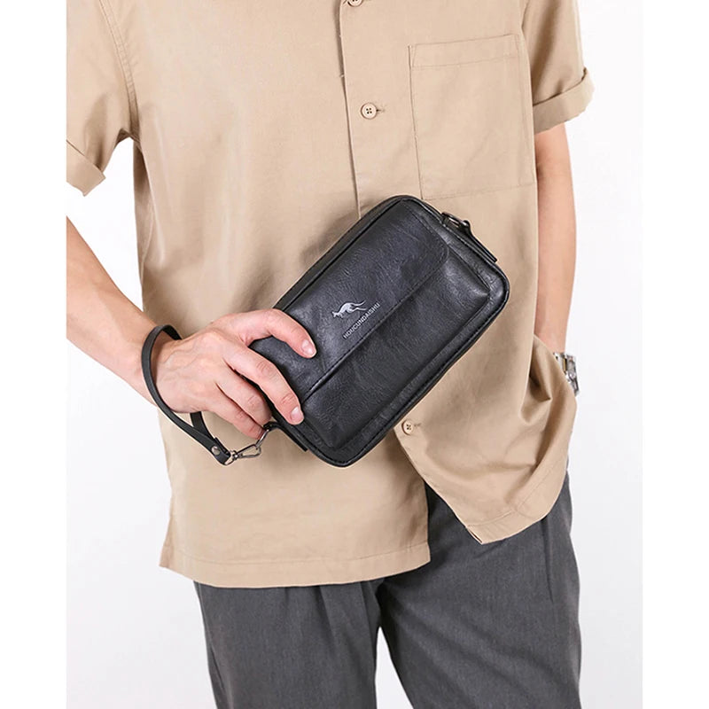 Trousse de toilette homme noir cuir - ShopGET®