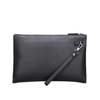 Pochette homme simple en cuir de vache Noir-ShopGET® 