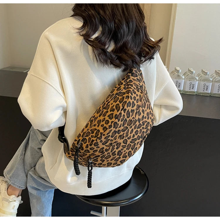 Sac banane bandoulière léopard