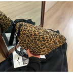 Sac banane léopard en canvas tendance