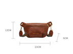 Sac banane en cuir artificiel femme
