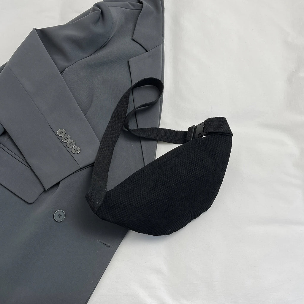 Sac banane velours beige pour femme - ShopGET®