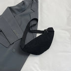 Sac banane velours beige pour femme - ShopGET®