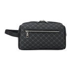 Pochette femme noir en plaid Noir-ShopGET® 