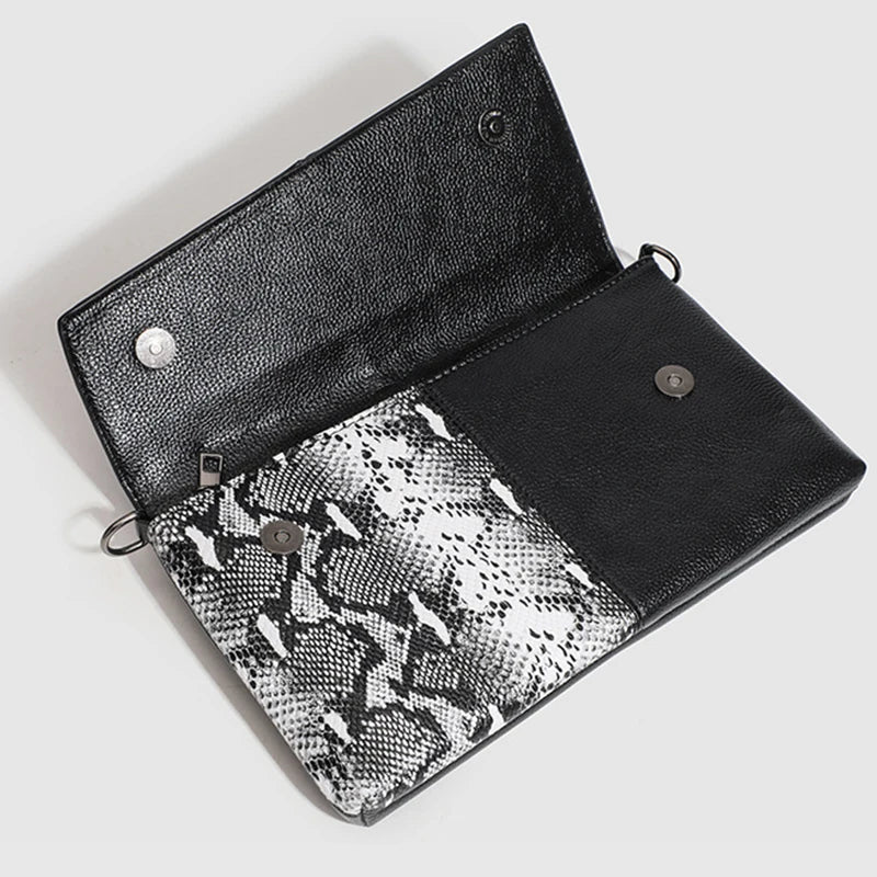 Pochette femme sac original Noir-Noir Blanc-Noir Rouge-ShopGET® 