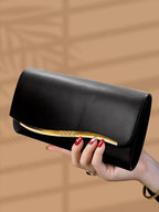 Pochette femme de luxe Blanc-Noir-Rouge-ShopGET® 