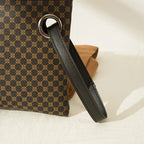 Pochette cuir femme Marron-Rose-Noir-ShopGET® 