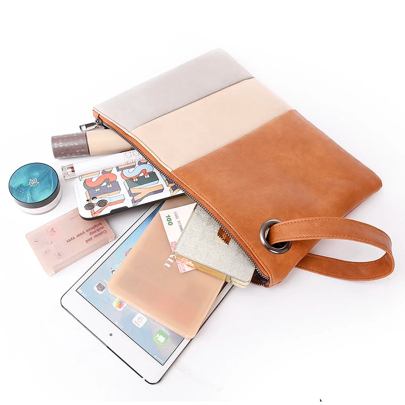 Pochette femme tendance en cuir A / 33x1x24cm-B / 33x1x24cm-C / 33x1x24cm-ShopGET® 