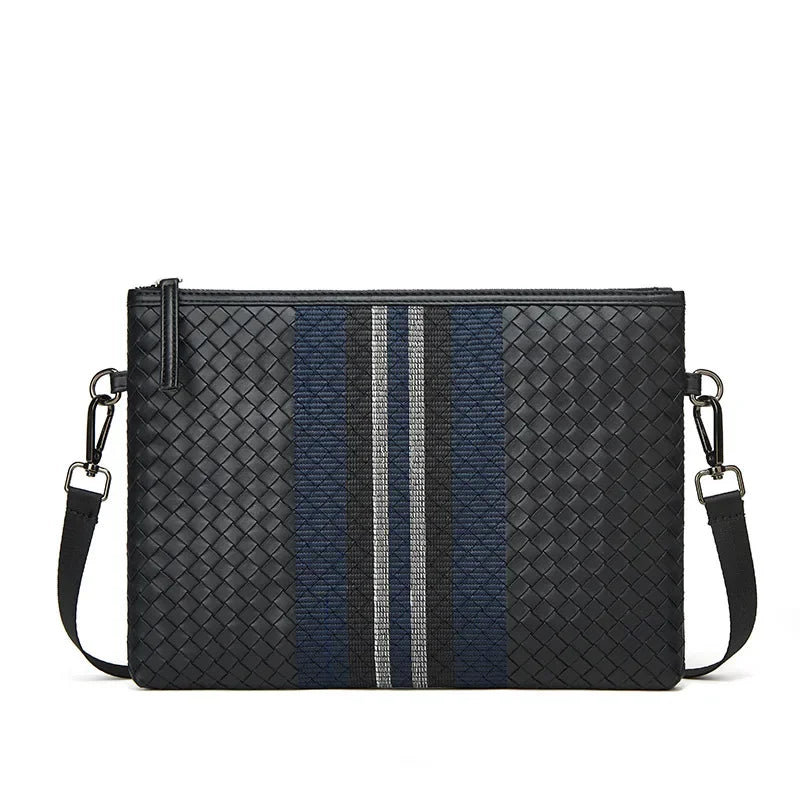 Pochette homme bandoulière de qualité 29x22x2cm / Noir-33x24x2cm / Noir-25x17x2cm / Noir-ShopGET® 