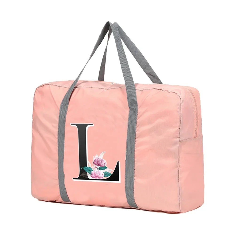 Sac weekend lettre prénom de H à Q K-J-I-H-O-N-M-L-Q-P-ShopGET® 