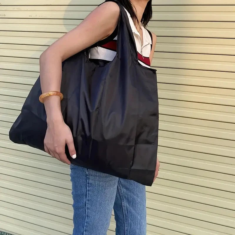 Sac de courses waterproof Noir-Floral pourpre-Orange floral-ShopGET® 