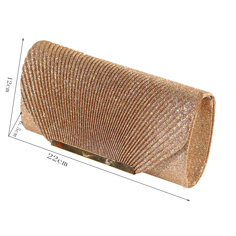 Pochette femme soirée originale Blanc-Noir-Champagne-Argent-ShopGET® 