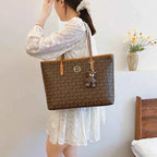 Sac cabas femme voyage de luxe Marron / 44x29x13cm / Offerte-Blanc / 44x29x13cm / Offerte-ShopGET® 