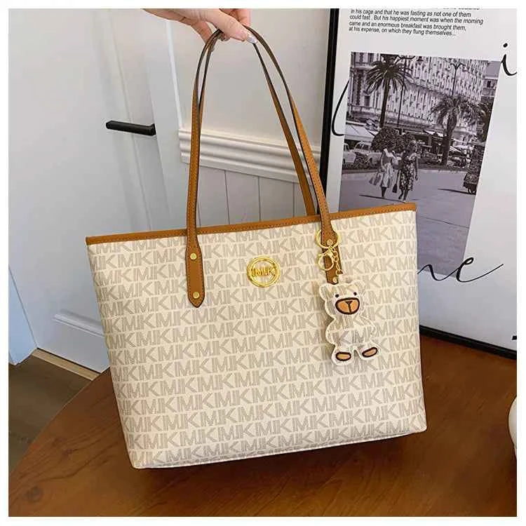 Sac cabas femme voyage de luxe Marron / 44x29x13cm / Offerte-Blanc / 44x29x13cm / Offerte-ShopGET® 