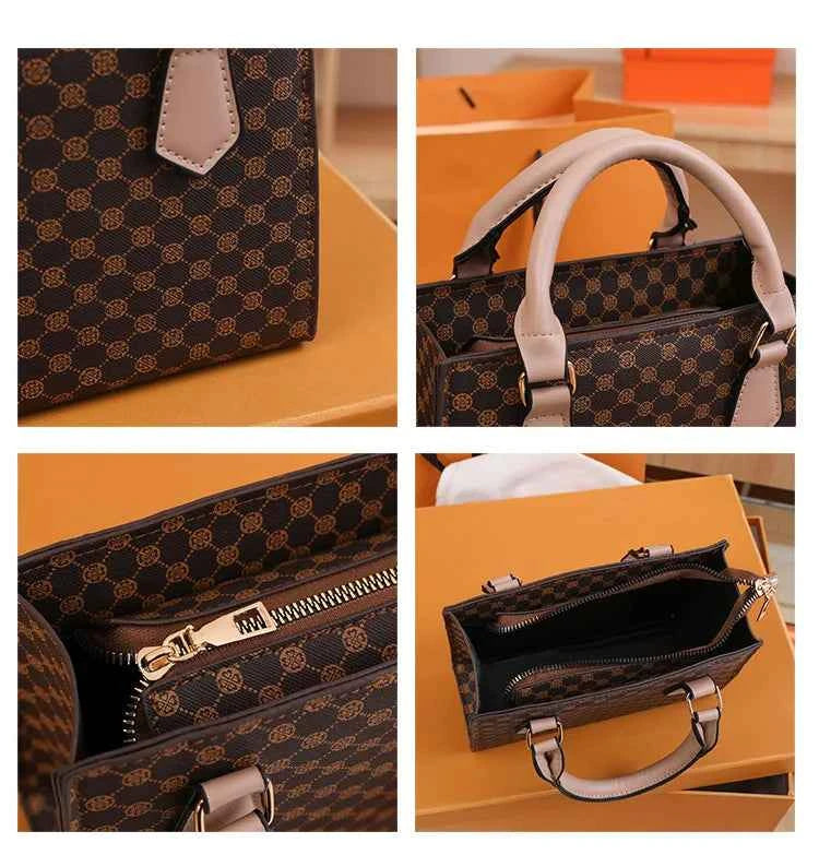 Sac cabas femme plaid marron Noir / 20x15x8cm-Marron / 20x15x8cm-Kaki / 20x15x8cm-ShopGET® 