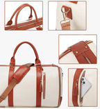 Sac weekend roulette pour femme Noir-Beige-ShopGET® 