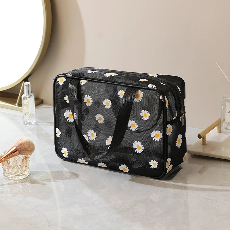 Trousse de toilette voyage floral transparent - ShopGET®
