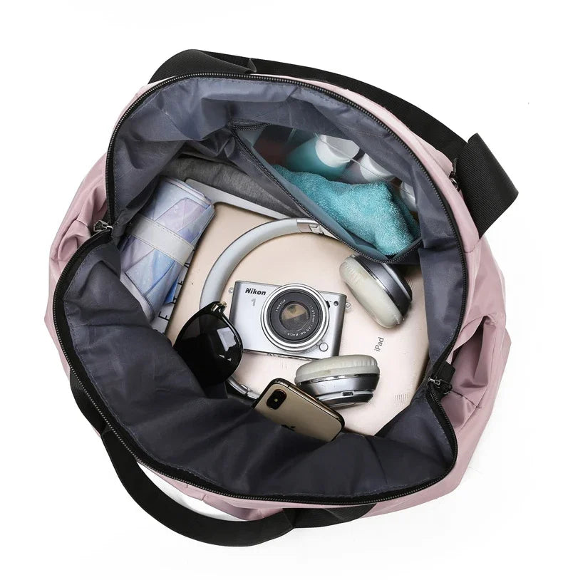 Sac weekend femme tendance Bleu-Noir-Pourpre-Rose-ShopGET® 