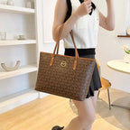 Sac cabas femme cuir souple Café / 42x30x13cm / Offerte-Blanc / 42x30x13cm / Offerte-Marron / 42x30x13cm / Offerte-ShopGET® 