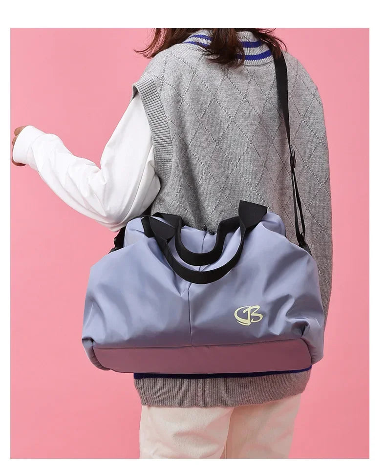 Sac weekend femme tendance Bleu-Noir-Pourpre-Rose-ShopGET® 