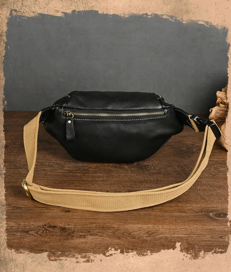 Sac banane homme luxe pas cher en cuir - ShopGET®