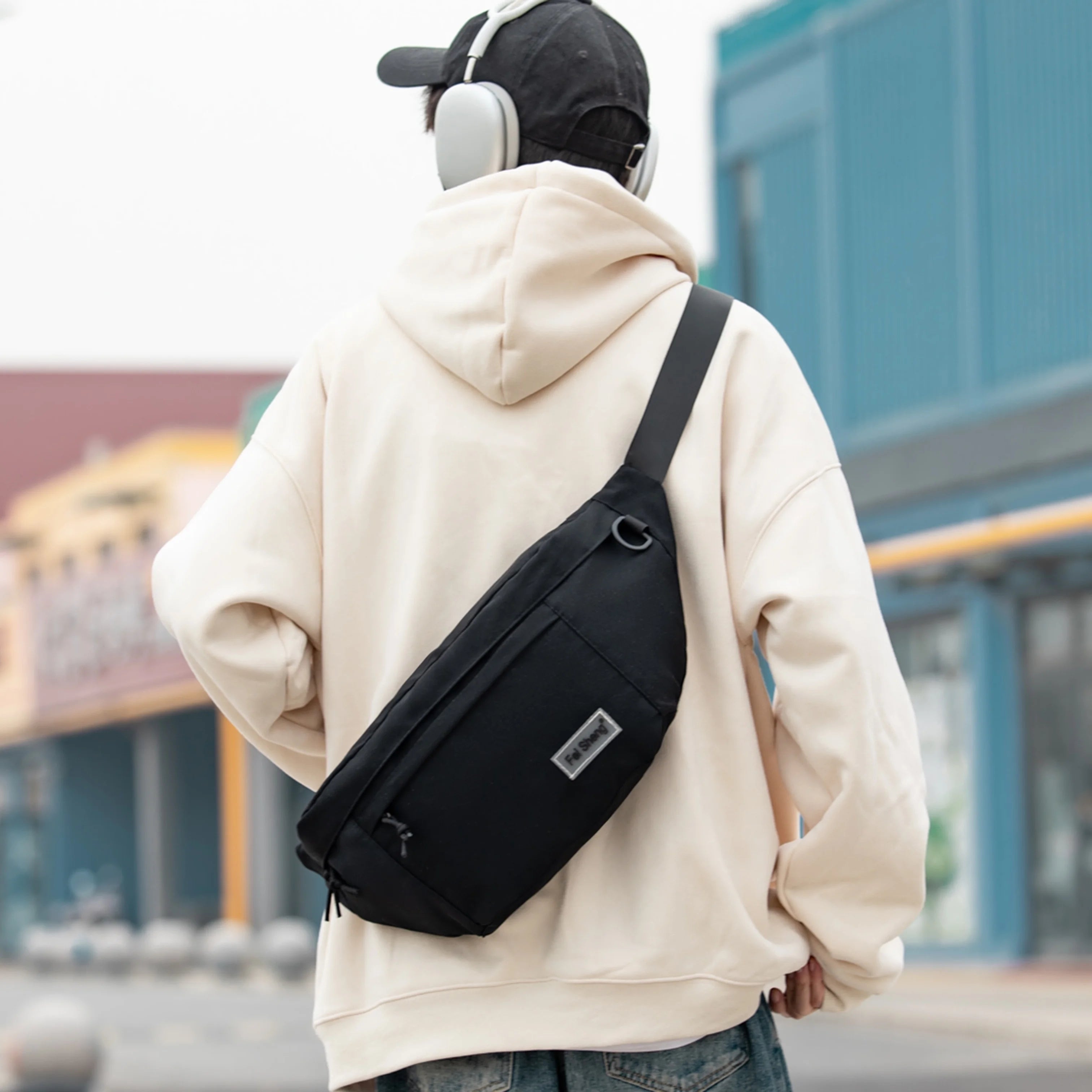 Sac banane jaune pour homme