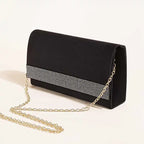 Pochette sac femme tendance Vert / 23 x 5 x 12cm-Argent / 23 x 5 x 12cm-Noir / 23 x 5 x 12cm-Bleu / 23 x 5 x 12cm-ShopGET® 