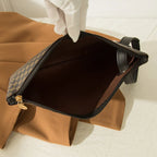 Pochette cuir femme Marron-Rose-Noir-ShopGET® 