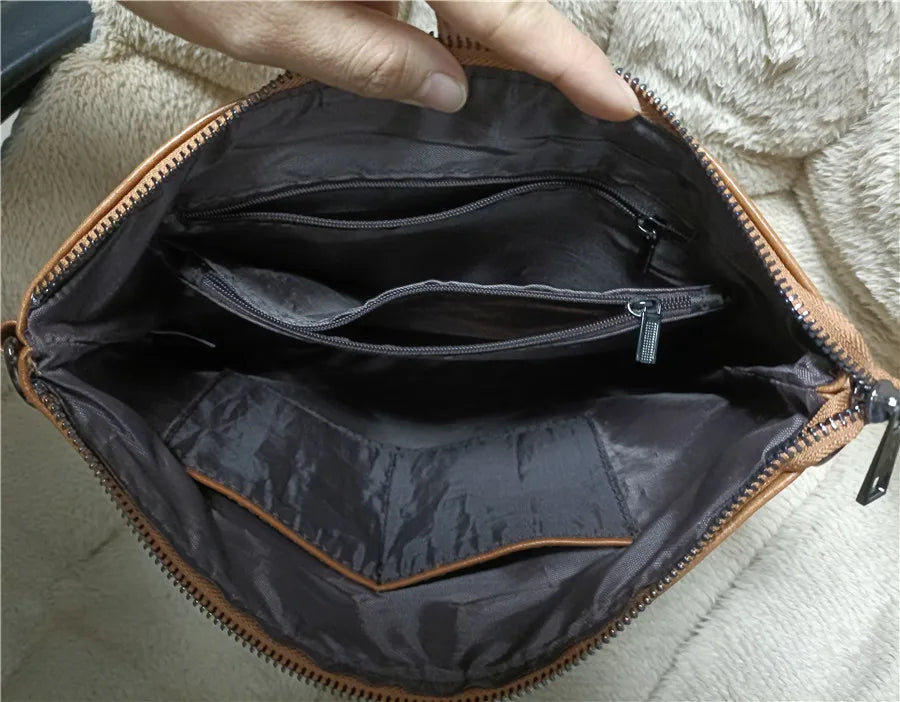 Sac à main pochette femme Noir / 29X22X2cm-Marron / 29X22X2cm-ShopGET® 