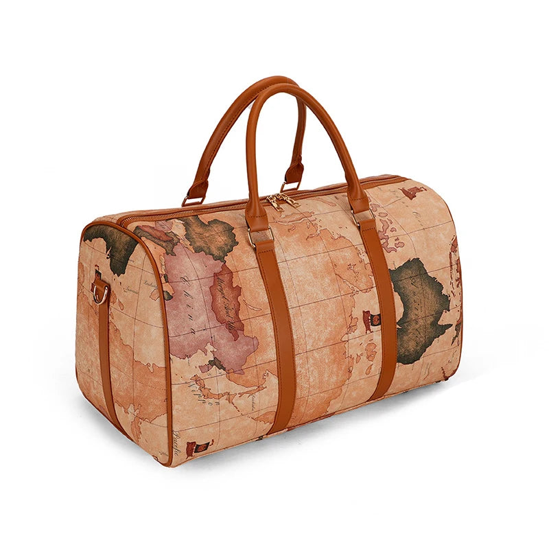 Sac weekend femme Médiéval Vintage Kaki Noir-ShopGET® 