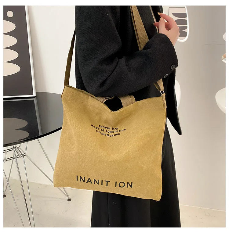 Sac de courses Japonaise Canvas Marron-kaki-Vert-Noir-Gris-ShopGET® 