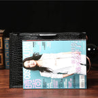 Pochette homme bandoulière noir Noir-ShopGET® 