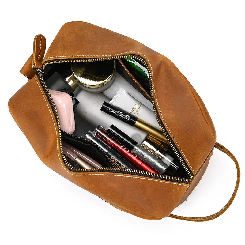 Trousse de toilette homme voyage en cuir - ShopGET®