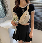 sac banane femme tendance messager kaki