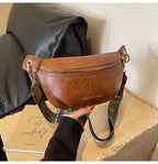 Sac banane en cuir artificiel femme