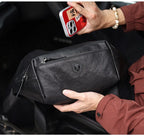 Sac banane homme rectangulaire en cuir - ShopGET®