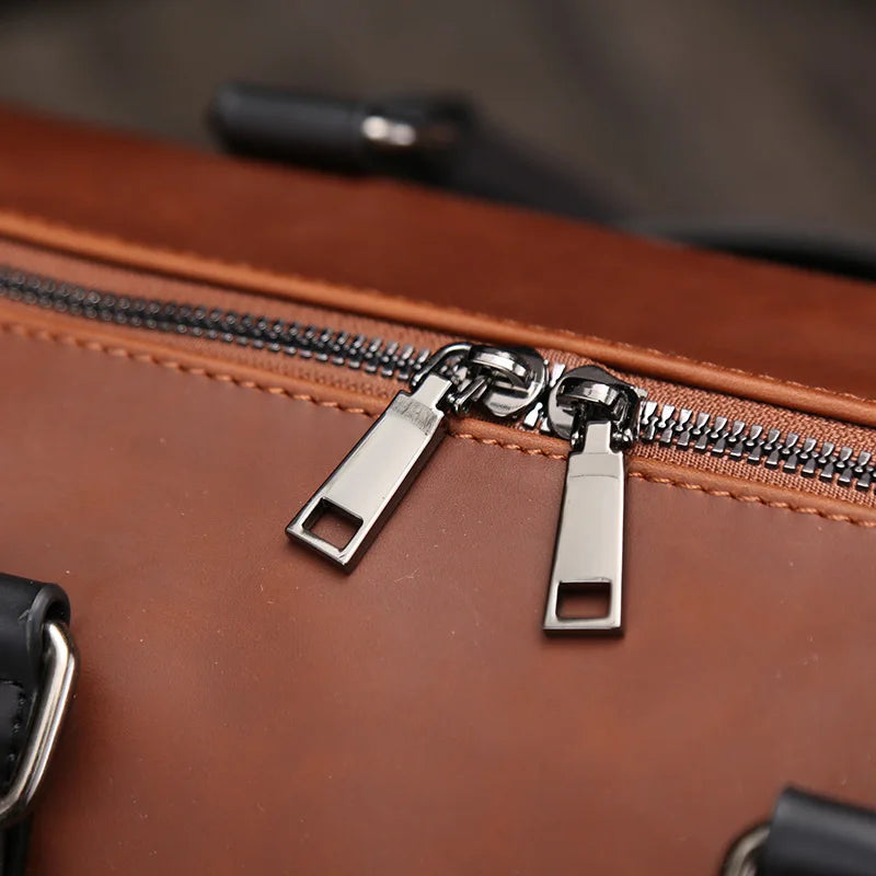 Sac weekend en cuir pour femme à bandoulière Marron / OFFERTE-ShopGET® 