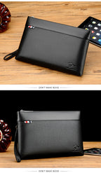 Pochette homme marque de luxe kangourou Noir-L-Noir-S-Marron-L-Marron-S-ShopGET® 