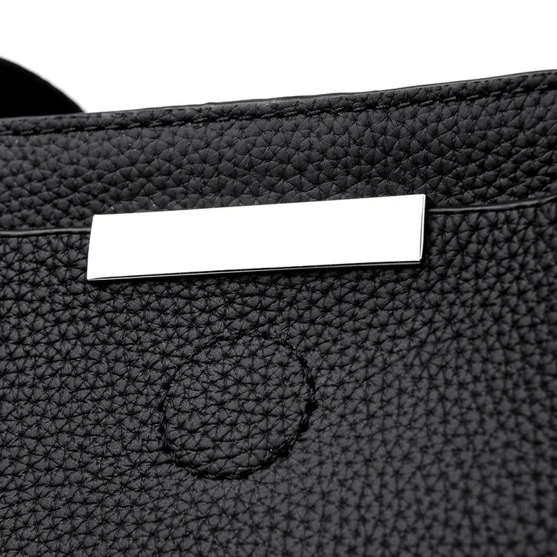 Sac cabas noir Guislaine Gris / 34cm 14cm 27cm-Noir / 34cm 14cm 27cm-Bleu / 34cm 14cm 27cm-ShopGET® 