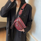 Petit sac banane cuir souple femme