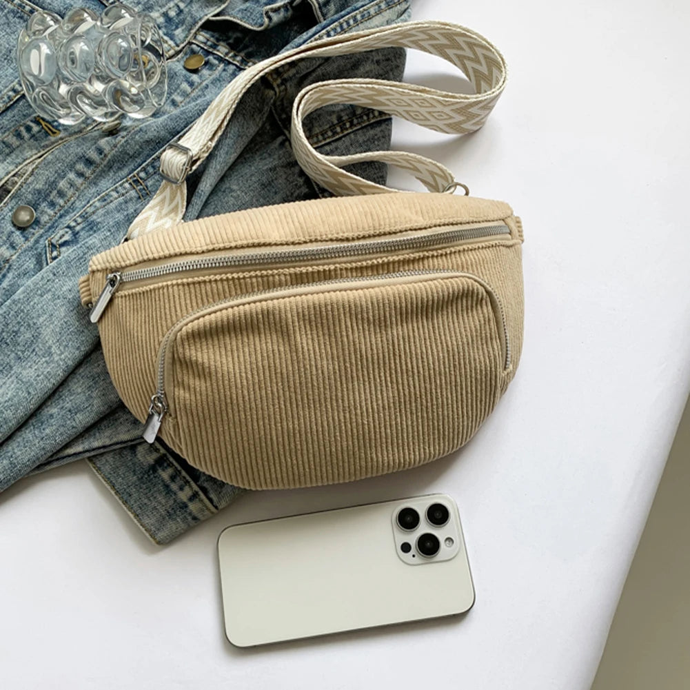 Sac banane femme grande taille en velours - ShopGET®